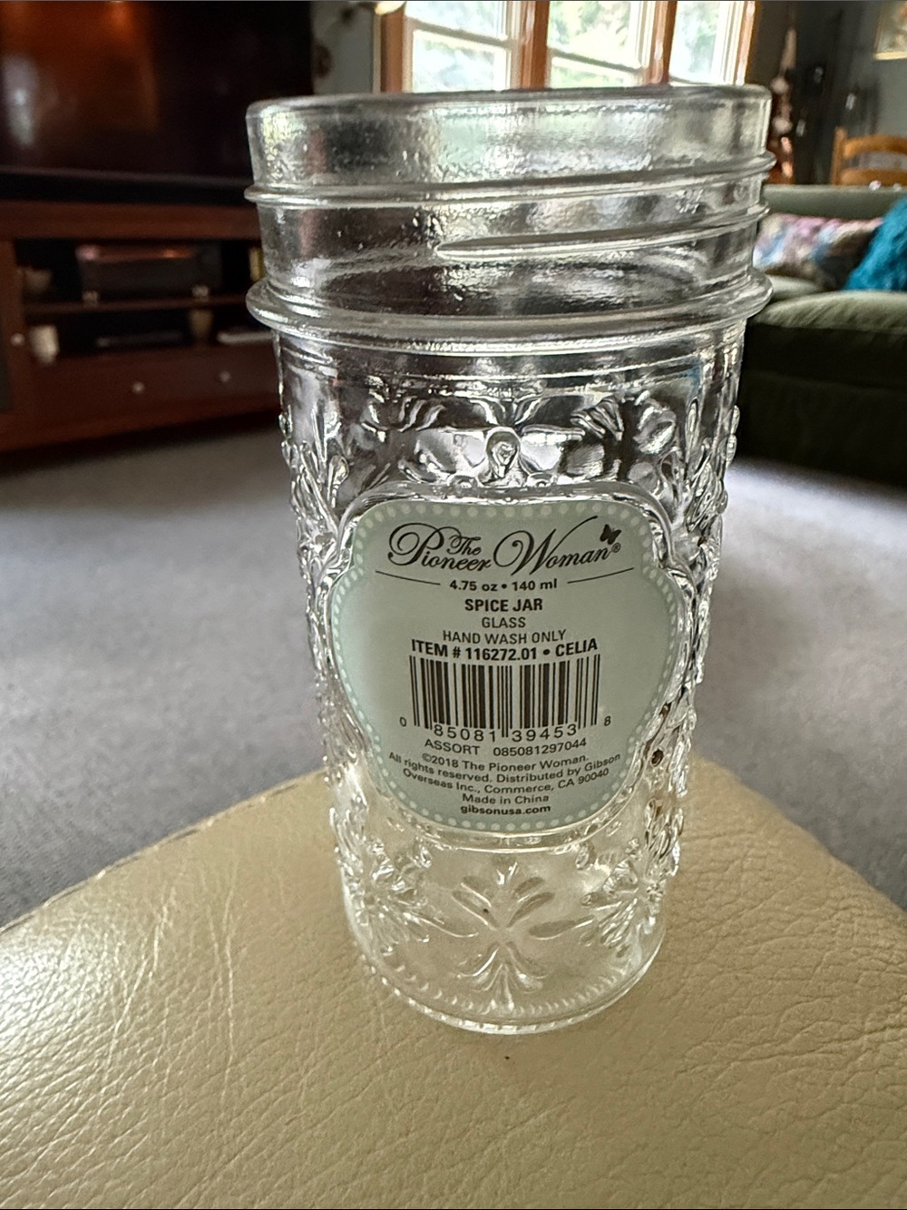 Pioneer woman spice glass jar replacement no lid Gibson 4.75 oz